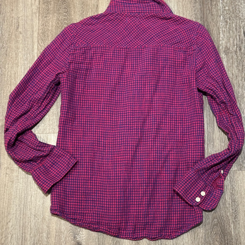 Like 🆕 J. Crew 2-5 Vibrant Pink and Blue button down - Picture 5 of 5